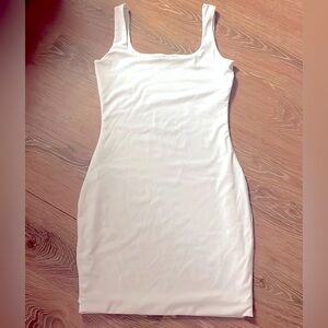 Double lined white dress